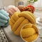 Handwoven Knotted Ball Plush Pillow Indeformable Ecofriendly Throw Pillow Back Support 1