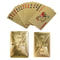 Waterproof Gold Foil Skull Poker Cards for Gambling Board Game PVC Plastic Magic Cards Flexible Washable Playing Cards