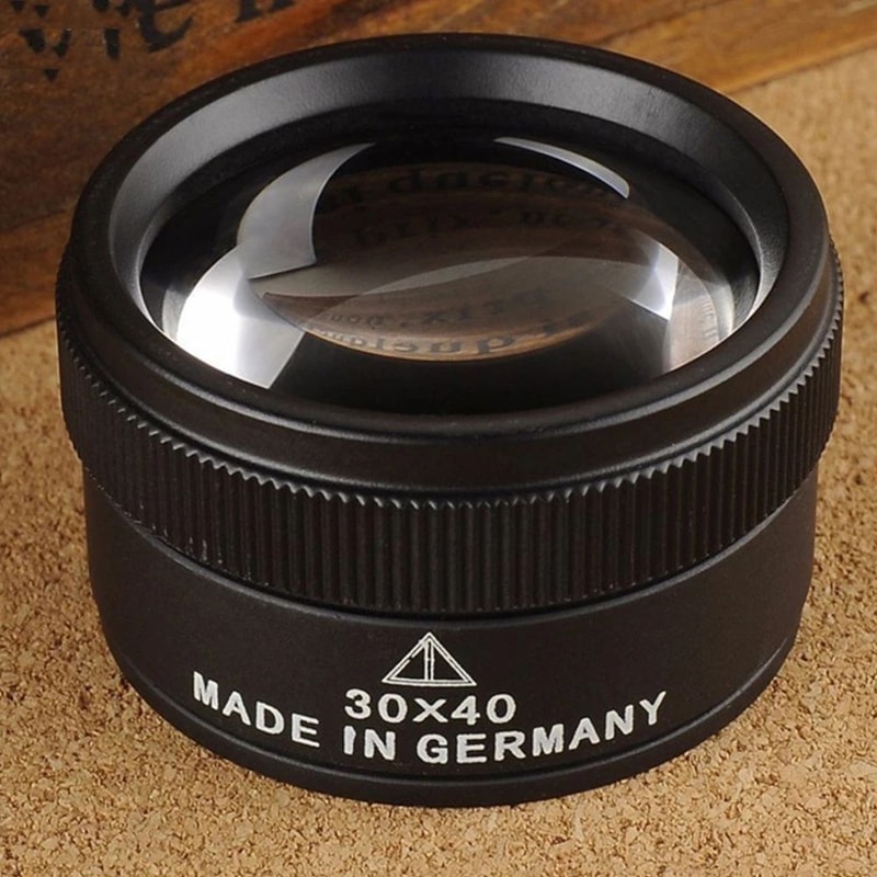 HD Magnifying Pocket Loupe Optical Glass Lens For Coins Stamps Jewelry Measuring Microscope Premium 0