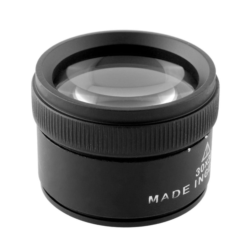 HD Magnifying Pocket Loupe Optical Glass Lens For Coins Stamps Jewelry Measuring Microscope Premium 7