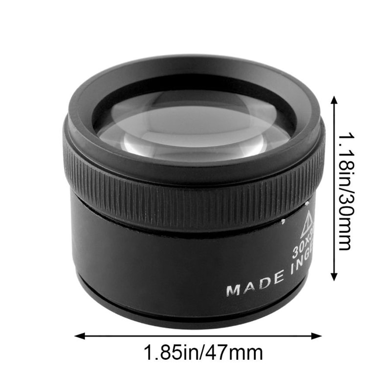 HD Magnifying Pocket Loupe Optical Glass Lens For Coins Stamps Jewelry Measuring Microscope Premium 5