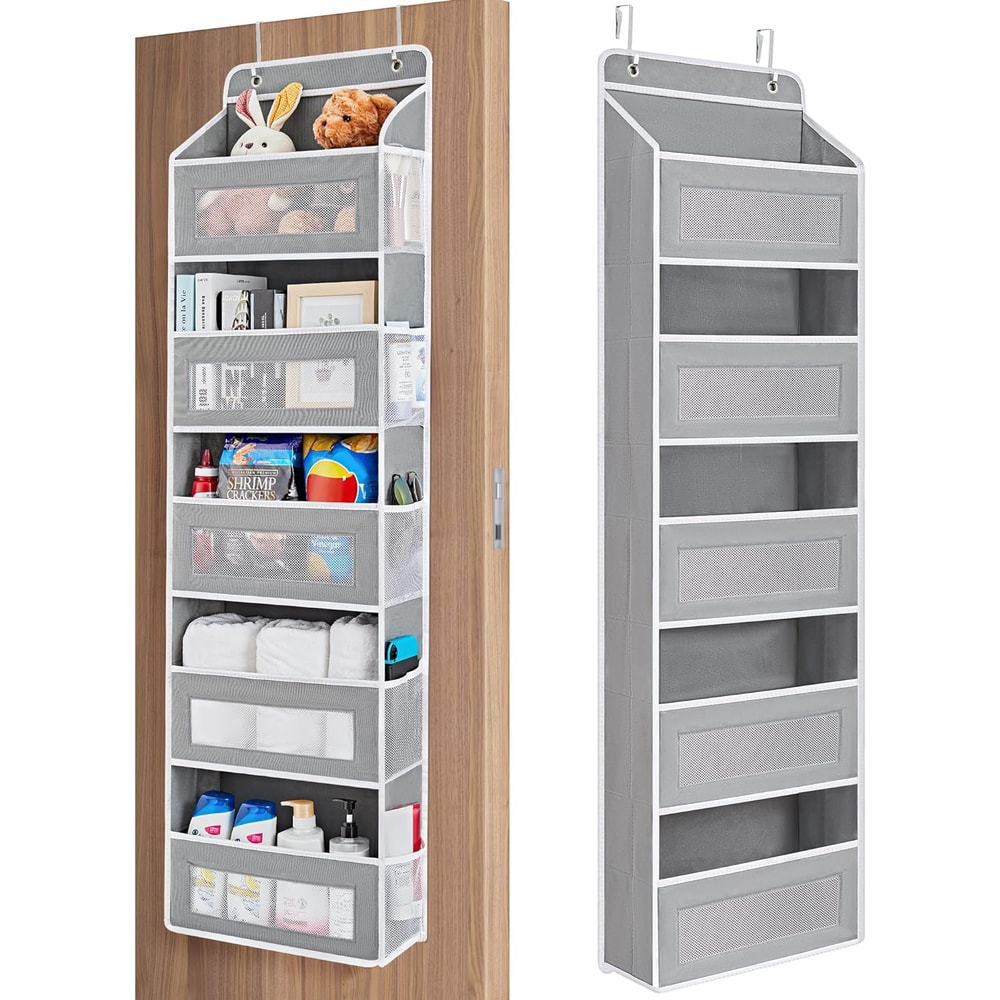 Shelf Hanging Over The Door Organizer Storage With 5Large Capacity Pockets For Bedroom Bathroom 6