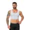 High Elasticity Breathable Comfortable Vest Mens Seamless Shaping Short Vest Sleeveless Slim Fit Un 3