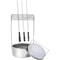 Stainless Steel Portable Artist Brush Washer With Wash Tank Removable Screen Brush Holder Paint Bru 0