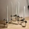 Nordic Silver Metal Molecular Structure Candle Holder Living Room Candelabra Home Decoration Gift E 0