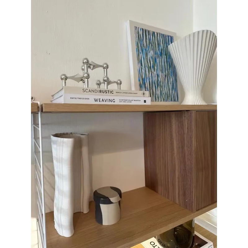 Nordic Silver Metal Molecular Structure Candle Holder Living Room Candelabra Home Decoration Gift E 3