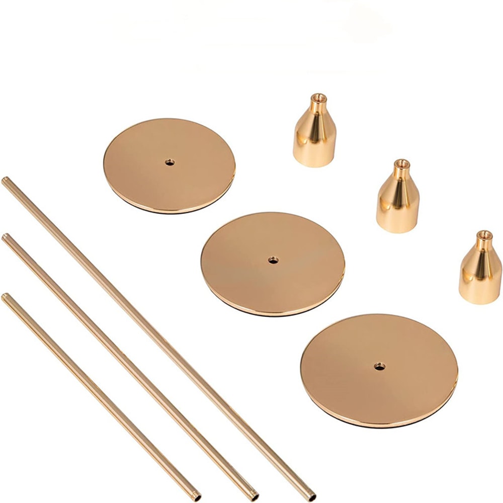 Simple Golden Metal Candle Holders Style Wedding Bar Party Living Room Decor Candlestick 3