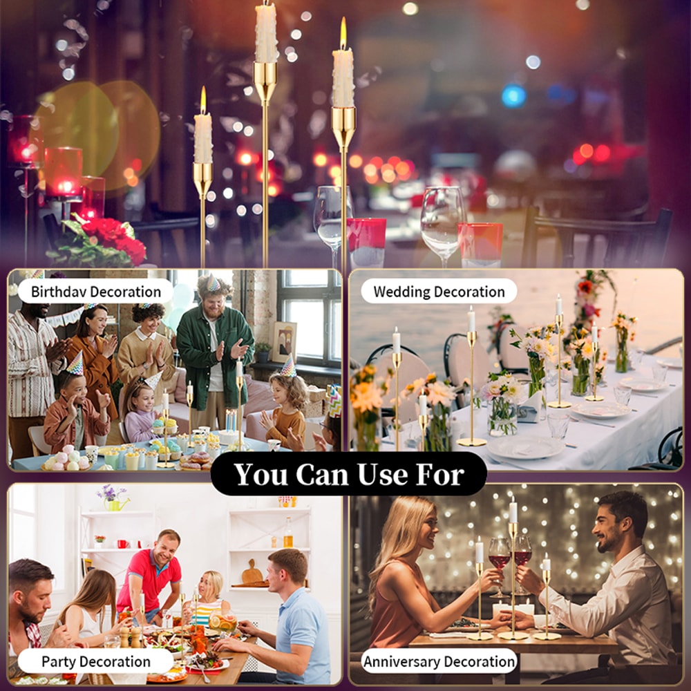 Metal Candle Holders Style Fashion Simple Wedding Table Decoration 2