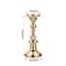 Vintage Gold Metal Pillar Candle Holders Elegant Crystal Pillar Candle Stands 8