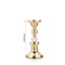 Vintage Gold Metal Pillar Candle Holders Elegant Crystal Pillar Candle Stands 7