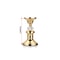 Vintage Gold Metal Pillar Candle Holders Elegant Crystal Pillar Candle Stands 6