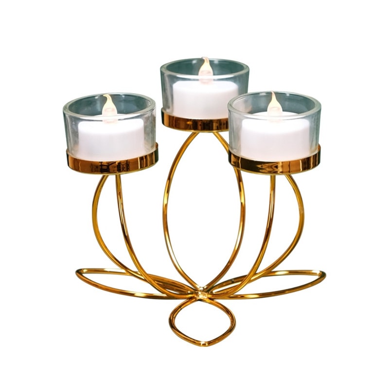 Iron Candle Holders For Romantic Candlelight Dinner Metal Candlestick Holder Retro Bedroom Table De 3