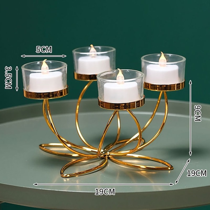 Iron Candle Holders For Romantic Candlelight Dinner Metal Candlestick Holder Retro Bedroom Table De 7