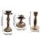 Antique Bronze Finish Resin Candle Holders Vintage Taper Candle Sticks For Wedding Dinner Party Tab 4