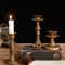 Antique Bronze Finish Resin Candle Holders Vintage Taper Candle Sticks For Wedding Dinner Party Tab 2