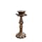 Antique Bronze Finish Resin Candle Holders Vintage Taper Candle Sticks For Wedding Dinner Party Tab 7