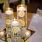 Large Capacity Glass Vase Candle Decoration Straight Tube Wedding Glass Cup Dining Table Storage Ja 3