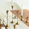 Brass Gold Candlestick Holders Kit Candle Holders Stand For Wedding Party Decorative Dining 0
