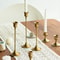 Brass Gold Candlestick Holders Kit Candle Holders Stand For Wedding Party Decorative Dining 0