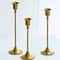 Brass Gold Candlestick Holders Kit Candle Holders Stand For Wedding Party Decorative Dining 11