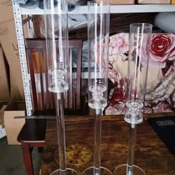 crystal candle holders set acrylic candlestick road lead wedding christmas decor