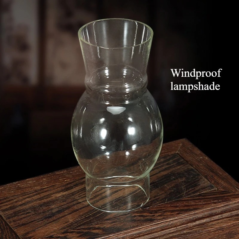 Vintage Retro Kerosene Oil Lamp Windproof Glass Cover For Emergency Lighting And Home Decor 4