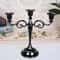 Metal Candlestick Holder Retro 3-Arm Candelabra Wedding Home Decor
