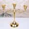 Metal Candlestick Holder Retro 3-Arm Candelabra Wedding Home Decor