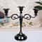 Metal Candlestick Holder Retro 3-Arm Candelabra Wedding Home Decor