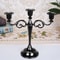 Metal Candlestick Holder Retro 3-Arm Candelabra Wedding Home Decor