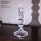 Pillar Glass Candle Wick Holder Clear Candlestick For Dining Table Design Decor 8