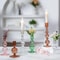 Elegant Glass Taper Candle Holders Glass Candlestick Holders Groovy Wavy Candle Stick For Home Part 4