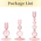 Elegant Glass Taper Candle Holders Glass Candlestick Holders Groovy Wavy Candle Stick For Home Part 5