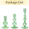 Elegant Glass Taper Candle Holders Glass Candlestick Holders Groovy Wavy Candle Stick For Home Part 7