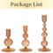 Elegant Glass Taper Candle Holders Glass Candlestick Holders Groovy Wavy Candle Stick For Home Part 8