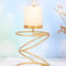 Simple Golden Metal Candle Holders Luxury Style Bar Wedding Decor Home Candlestick