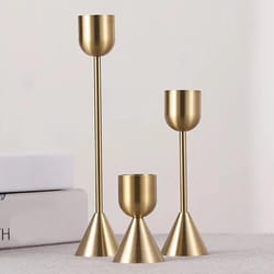 golden metal candle holders luxury wedding candelabra bar party table stand home decorations for new year