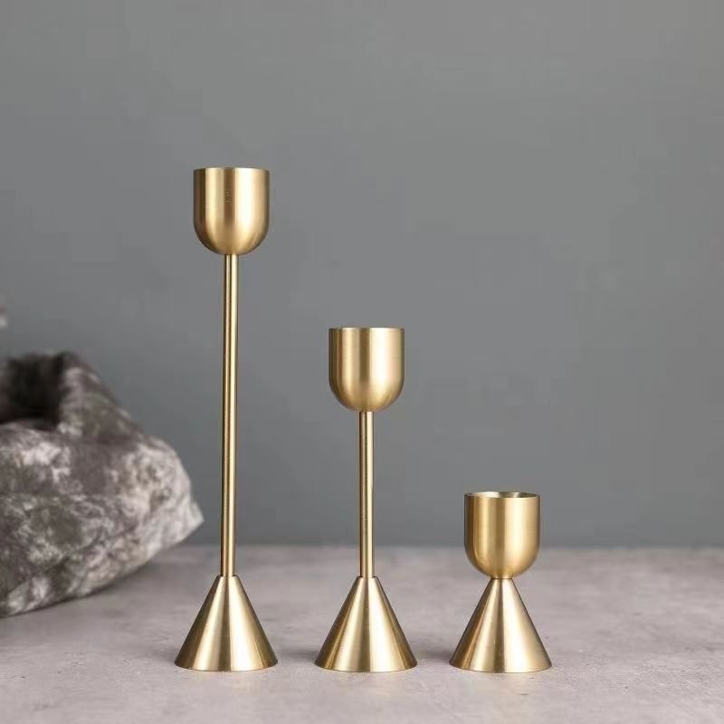 Golden Metal Candle Holders Luxury Wedding Candelabra Bar Party Table Stand Home Decorations For Ne 5