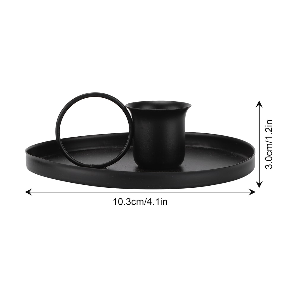 Metal Wrought Iron Retro Candle Holder Desktop Candlestick With Handle Wedding Home Decoration 7