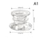 Novelty Glass Candle Holder Romantic Candle Stand Wedding Centerpieces Desk Ornaments Gifts 6
