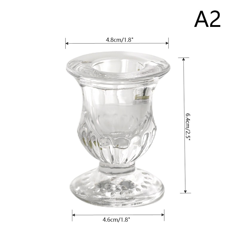 Novelty Glass Candle Holder Romantic Candle Stand Wedding Centerpieces Desk Ornaments Gifts 7