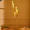 Gold Floor Candelabra Tall Floor Candle Holder with Acrylic Lampshade for Wedding Table Birthday Party