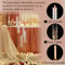 Gold Floor Candelabra Tall Floor Candle Holder with Acrylic Lampshade for Wedding Table Birthday Party