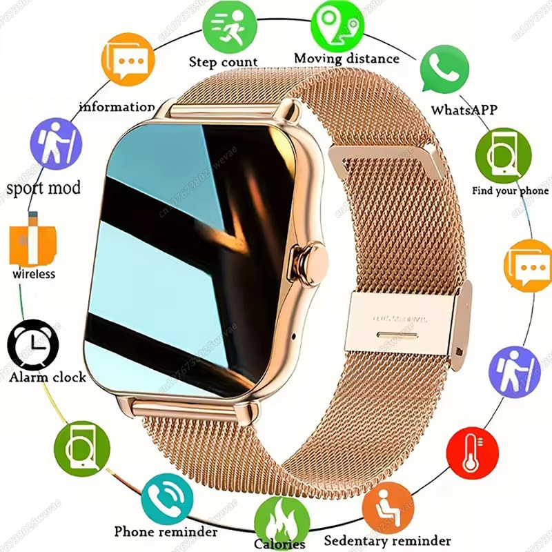 Smart Watch Bluetooth Call DIY Dial Weather Forecast Sport Modes For Men Women 0