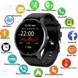 bluetooth smart watch for men and women full touch screen waterproof sports fitness tracker