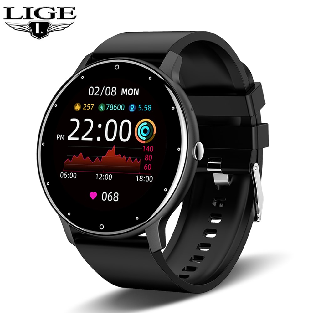 Bluetooth Smart Watch For Men And Women Full Touch Screen Waterproof Sports Fitness Tracker 6