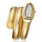Gold Ladies Wristwatch Luxury Stainless Steel Quartz Watch Bracelet HighQuality Fashion Watch 0