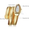 Gold Ladies Wristwatch Luxury Stainless Steel Quartz Watch Bracelet HighQuality Fashion Watch 4