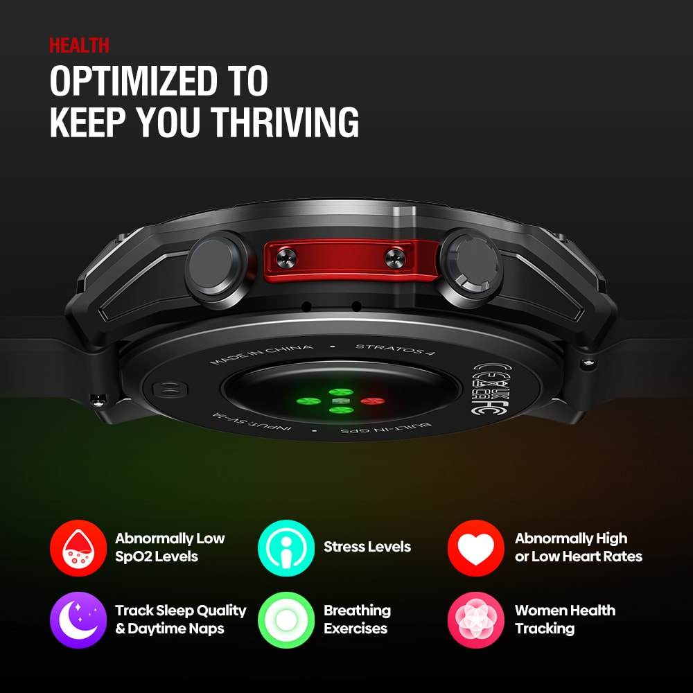 NEW GPS Smartwatch Screen With Compass Barometric Altimeter Flashlight Voice Calling 3