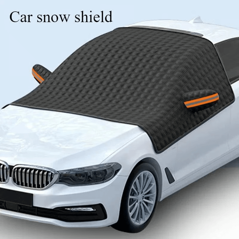 Vehicle windshield insulated from snow and UV rays